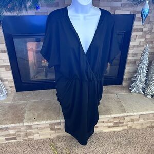 SHEIN Black rouged Dress